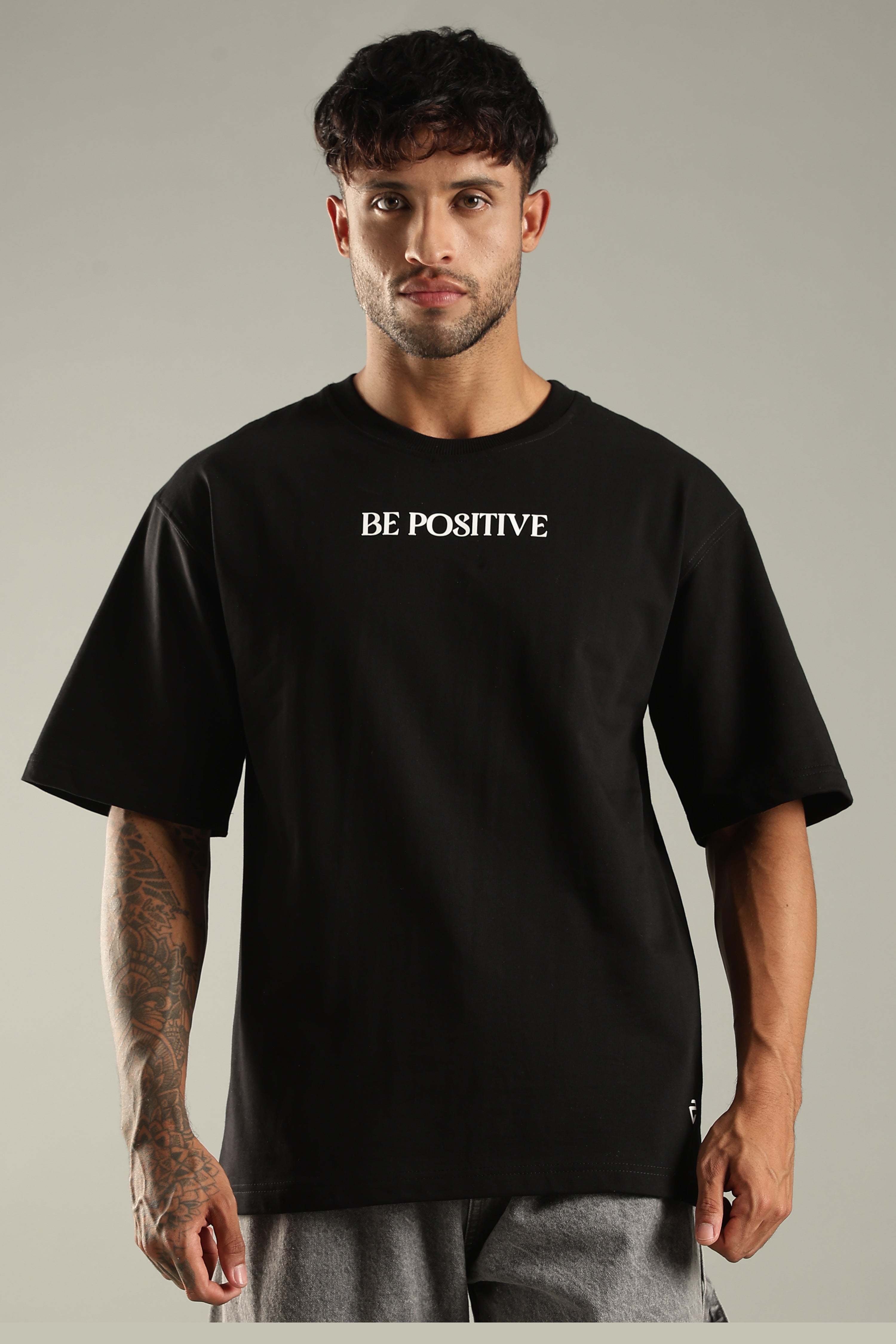 Positive mentality oversized T-shirt