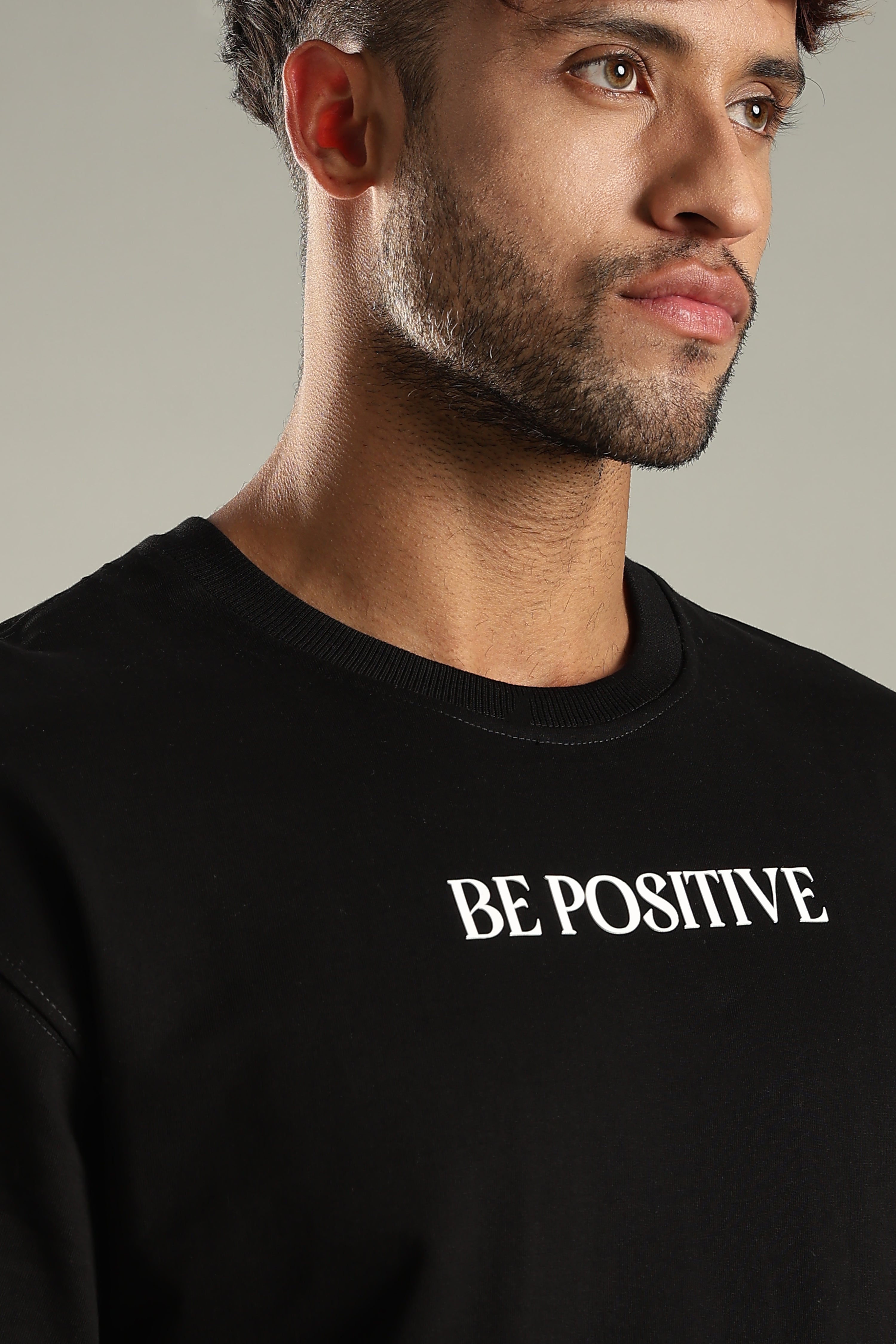 Positive mentality oversized T-shirt