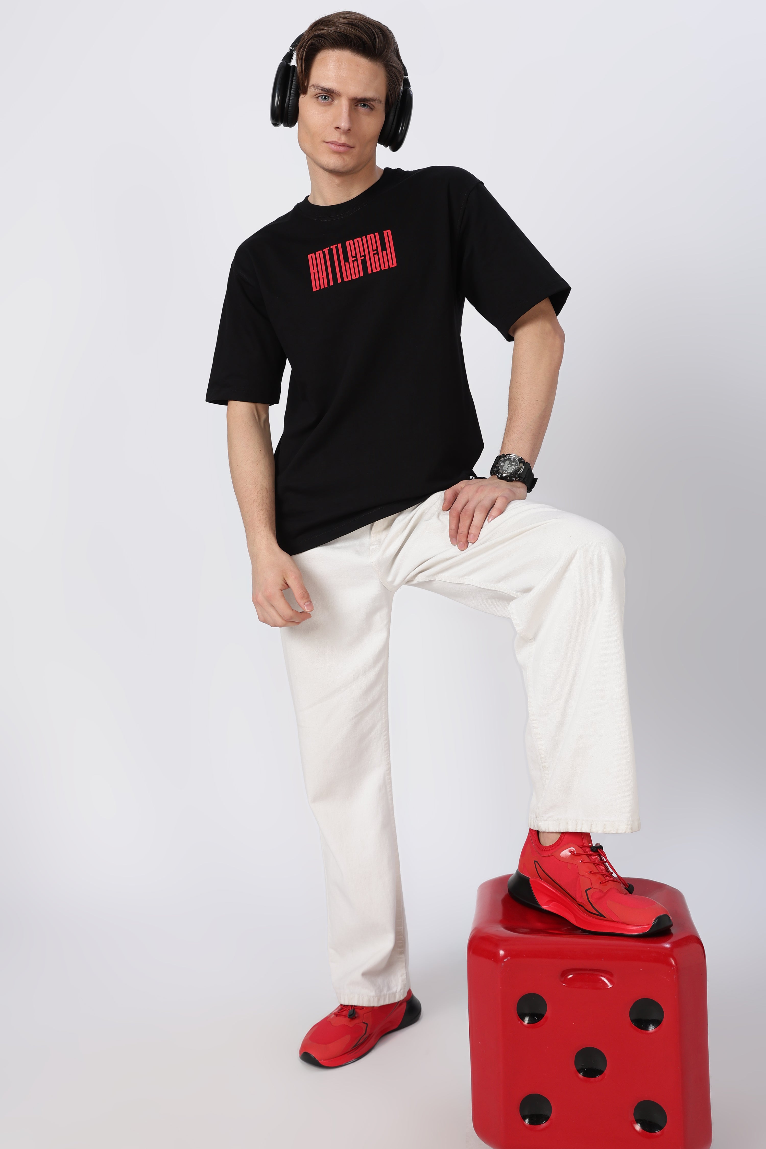 Battle field oversized T-shirt